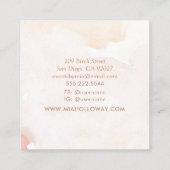 Carte De Visite Carré Palmier minimal Boho moderne (Dos)