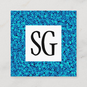 Carte De Visite Carré Panneau carré - Initiales - 161116(04)