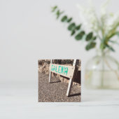 Carte De Visite Carré panneau latéral de galène (Debout devant)