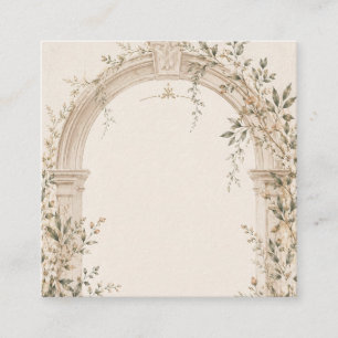 Carte De Visite Carré Papeterie de mariage pour cérémonies méditerranéen