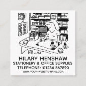 Carte De Visite Carré Papeterie et fournitures de bureau (Devant)