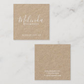 Carte De Visite Carré Papier d'emballage moderne professionnel de (Devant / Derrière)