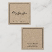 Carte De Visite Carré Papier d'emballage moderne simple professionnel (Devant / Derrière)