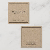 Carte De Visite Carré Papier d'emballage moderne simple professionnel (Devant / Derrière)