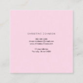 Carte De Visite Carré papillon de parties scintillant faux or (Dos)