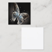 Carte De Visite Carré Papillon magique (Devant / Derrière)