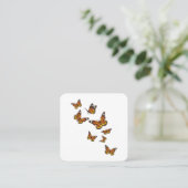 Carte De Visite Carré Papillons volants - Gardener à papillon Ento (Debout devant)