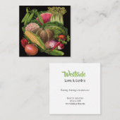 Carte De Visite Carré Paradis végétal (Devant / Derrière)