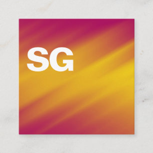 Carte De Visite Carré Paraphe grand - Carré - Pommes jaunes