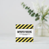 Carte De Visite Carré Parking Incorrectly Complaint Card, Funny Bad Park (Debout devant)