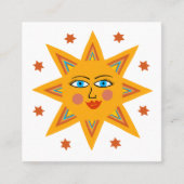 Carte De Visite Carré Parkings Sun Cute et Charming (Devant)