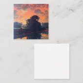 Carte De Visite Carré Parrish (rivière) (Devant / Derrière)