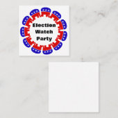 Carte De Visite Carré Parti républicain de surveillance des élections (Devant / Derrière)