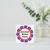 Carte De Visite Carré Parti républicain de surveillance des élections (Debout devant)