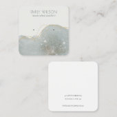 Carte De Visite Carré Parties scintillant Abstraite gris-gris brillant É