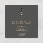 Carte De Visite Carré *~* Parties scintillant cosmique Phases de la lune (Dos)