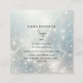 Carte De Visite Carré Parties scintillant douce et subtile arrière - pla (Dos)