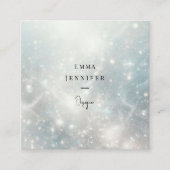 Carte De Visite Carré Parties scintillant douce et subtile arrière - pla (Devant)