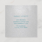 Carte De Visite Carré parties scintillant esthétique (Dos)