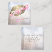 Carte De Visite Carré Parties scintillant professionnelle moderne élégan (Devant / Derrière)