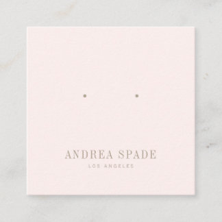 Carte De Visite Carré Pastel Pink Classic Jewelry Display Carte Carré