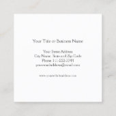 Carte de visite Carré Pastel Watercolor (Dos)