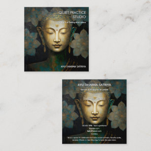 CARTE DE VISITE CARRÉ PATINE DE PAIX   PORTRAIT DE MÉDITATION