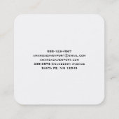 Carte De Visite Carré Patters de Hearts and Muffins (Dos)