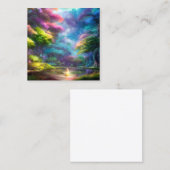 Carte De Visite Carré Paysage de Fairyland (Devant / Derrière)