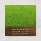 Carte De Visite Carré Paysage | Grain de bois | Gris naturel (Dos)