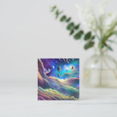 Carte De Visite Carré Paysage psychédélique (Debout devant)