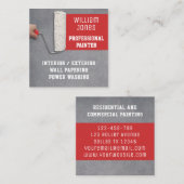 Carte De Visite Carré Peintre (Devant / Derrière)