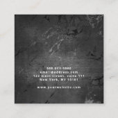 Carte De Visite Carré Peintre de maquillage rose rose rose (Dos)