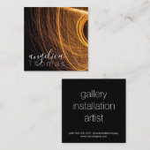 Carte De Visite Carré Peinture Abstraite | Expressif (Devant / Derrière)