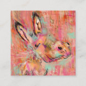 Carte De Visite Carré peinture d'âne (Devant)