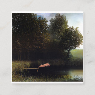 Carte De Visite Carré Peinture de porc Kohler