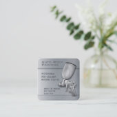 Carte De Visite Carré Peinture du corps automatique | Professionnel (Debout devant)