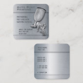 Carte De Visite Carré Peinture du corps automatique | Professionnel (Devant / Derrière)