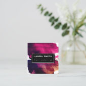 Carte De Visite Carré Peinture expressive (Debout devant)