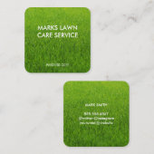 Carte De Visite Carré Pelouse (Devant / Derrière)