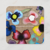 Carte De Visite Carré Pensées (Dos)