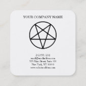 Carte De Visite Carré Pentagram  (Dos)