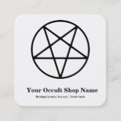 Carte De Visite Carré Pentagramme  (Devant)