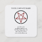 Carte De Visite Carré Pentagramme  (Dos)