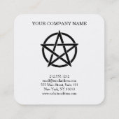 Carte De Visite Carré Pentagramme  (Dos)