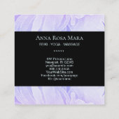 Carte De Visite Carré *~* Peony Ombre Lotus Healer Massage Reiki Yoga (Dos)