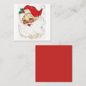 Carte De Visite Carré Père Noël (Devant / Derrière)