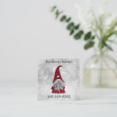 Carte De Visite Carré Père Noël (Debout devant)