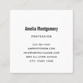 Carte De Visite Carré Père Noël rétro (Dos)