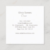 Carte De Visite Carré Perle (Dos)